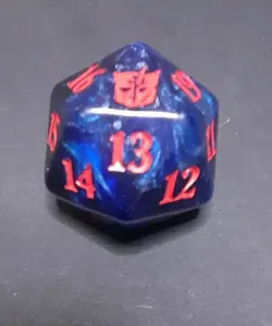 1x Transformers MTG Oversized / Jumbo Spindown D20 Dice - Magic The Gathering - Image 2