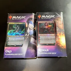 Mtg Thrones Of Eldraine Planeswalker Decks Sealed NIB Both Decks Oko Rowan - Image 1