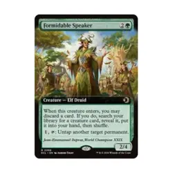 WOTC Lorwyn Eclipsed Formidable Speaker (Extended Art) (R) (Foil) NM - Image 1