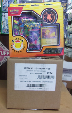 POKEMON 2026 POKEMON DAY BOX SEALED CASE (6 COUNT) - Image 1