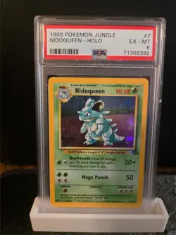 Pokemon TCG Base Set - Nidoqueen 7/64 Jungle Holo Rare PSA 6 - Image 1