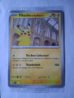 NEW SEALED Pikachu at the Museum - Jumbo Natural History Museum Pokemon Promo - Image 1