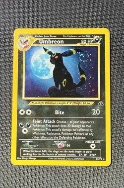 Pokemon Umbreon Neo Discovery Swirl Holo # 13 - Image 1