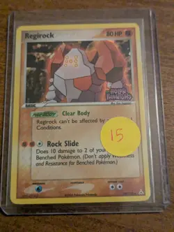 Regirock 28/110 Pokemon Ex Holon Phantoms Reverse Holo Stamped LP Light Play - Image 1