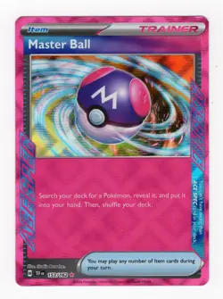 Pokemon TCG Temporal Forces Master Ball 153/162 - Image 1
