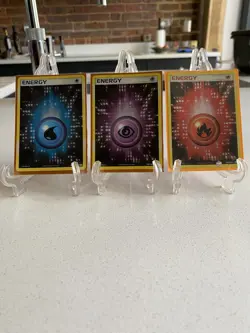 3 x Holo Energy Fire, Water, Psychic Pokemon Ex Emerald 102/106 103/106 105/106 - Image 1