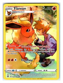 Pokemon TCG - Flareon - SWSH09: Brilliant Stars Trainer Gallery TG01/TG30 Ultra - Image 1
