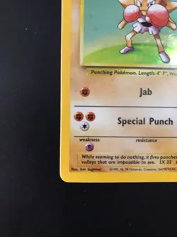 Pokemon TCG Rare Holo Hitmonchan 7/102 Base Set Unlimited 1999 WOTC NM Condition - Image 4