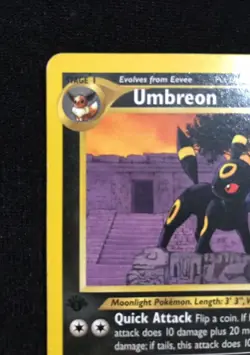 Pokemon TCG Rare 1st Edition Umbreon 32/75 Neo Discovery LP Condition WOTC 2001 - Image 2