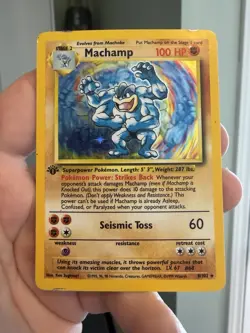 Machamp 8/102 - Pokemon TCG Base Set 1st Edition HP - Image 1