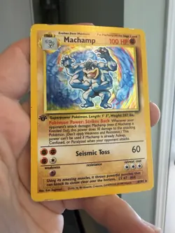 Machamp 8/102 - Pokemon TCG Base Set 1st Edition HP - Image 3
