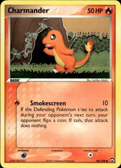 Vintage Wotc Pokemon Charmander Power Keepers 48/108 Light Play LP - Image 1