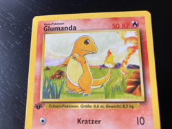 Pokemon German Base Set 1st Ed Glumanda (Charmander) 46/102 EX/NM Condition - Image 2