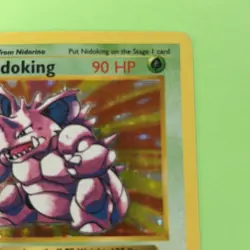1999 Pokemon 1st Edition Nidoking Shadowless Holo Foil Base Set 11/102 - Played - Image 2