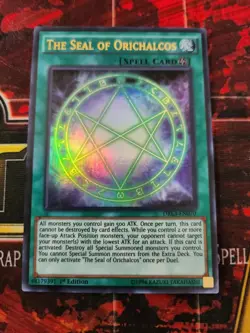 ( THE SEAL OF ORICHALCOS ) - Ultra Rare - DRL3-EN070 - 1st NM Yu-Gi-Oh Unleashed - Image 1