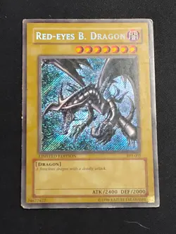 Red Eyes Black Dragon BPT-005 Secret Rare Limited Edition Yu-Gi-Oh Card HP - Image 1