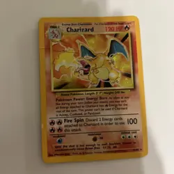 Vintage Pokemon Holo Charizard Card (4/102) Original 1999 Base Set! - Image 1