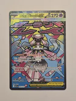 Mega Diancie ex 267/217 Ascended Heroes Evolution Rare Pokemon Full Art Card NM - Image 1