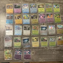 Lot of 31 Pokeball Pattern Pokemon Cards From Black Bolt White Flare All NM - Image 1