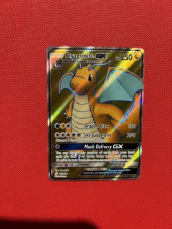 Pokemon TCG Dragonite GX Full Art Ultra Rare Holo Card Unified Minds 229/236 - Image 1