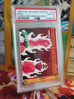 Pokemon Card Japanese #218 Carddass Vending Bandai Tv Animation PSA 10 - Image 1