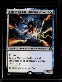 Spider-Woman, Stunning Savior - 152 - SPM - NM - MTG Magic the Gathering - Image 1