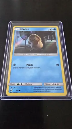 Enton 7/18 Holo Meisterdetektiv Pikachu Pokemon Karte Deutsch Pokemon - Image 2