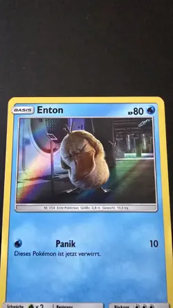 Enton 7/18 Holo Meisterdetektiv Pikachu Pokemon Karte Deutsch Pokemon - Image 3