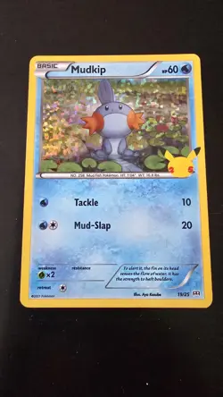 Pokemon Karte McDonalds 25th Anniversary Hydropi Mudkip 19/25 Promo Deutsch 2021 - Image 1