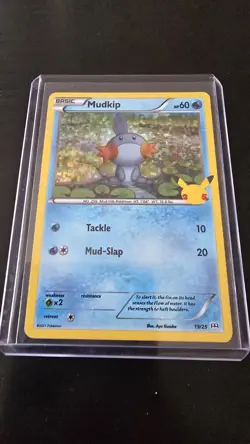 Pokemon Karte McDonalds 25th Anniversary Hydropi Mudkip 19/25 Promo Deutsch 2021 - Image 2