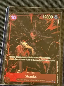 One Piece Emperors in the New World Shanks OP09-004 Alternate Alt Art Super Rare - Image 1