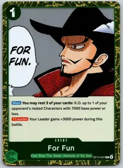 For Fun Foil OP14-037 The Azure Sea's Seven One Piece - Image 1