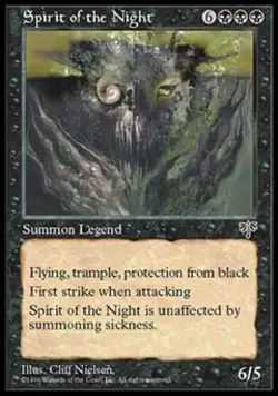 MTG English Spirit of the Night NM Normal Mirage - Image 1