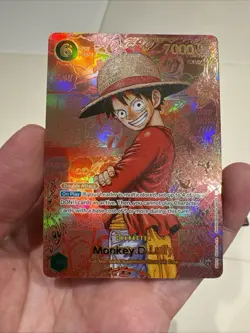 One Piece CCG Monkey.D.Luffy Red Manga English Op13-118 SR Proxy Custom Card - Image 1
