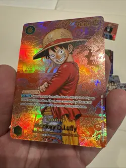 One Piece CCG Monkey.D.Luffy Red Manga English Op13-118 SR Proxy Custom Card - Image 4