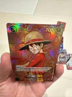 One Piece CCG Monkey.D.Luffy Red Manga English Op13-118 SR Proxy Custom Card - Image 5