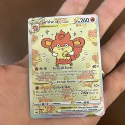 Pokemon TCG Simisear VSTAR Galarian Gallery Crown Zenith Card GG37/GG70 - Image 3