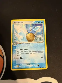 Wartortle 43/100 Holo EX Crystal Guardians Stamped Pokemon Card 2006 TCG - Image 1