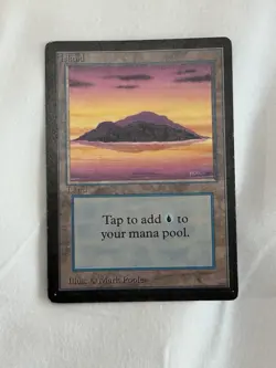MTG Magic Beta Island Land Card Regular Mark Poole English - Image 1
