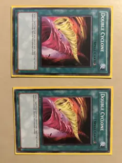 2x DP10-EN022 Double Cyclone 1st Edition Mint YuGiOh Card x2 - Image 1