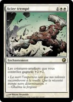 mtg magic tempered Steel FRENCH vf fr Acier trempe mirrodin - Image 1