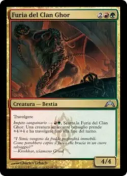 FOIL Furia del Clan Ghor (Ghor-Clan Rampager) - MtG GTC-IT - Image 1