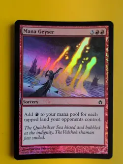 Mana Geyser. FOIL . Fifth Dawn. sorcery Magic the Gathering Card. - Image 1