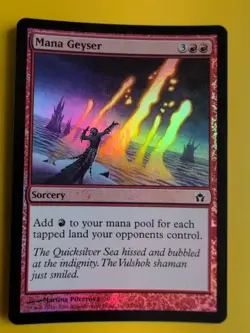 Mana Geyser. FOIL . Fifth Dawn. sorcery Magic the Gathering Card. - Image 2