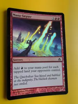 Mana Geyser. FOIL . Fifth Dawn. sorcery Magic the Gathering Card. - Image 3