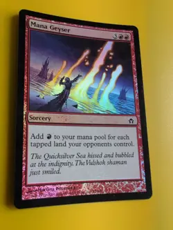 Mana Geyser. FOIL . Fifth Dawn. sorcery Magic the Gathering Card. - Image 5