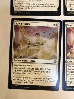 4x Mtg Commander Legends Vow Of Duty NM/M Magic The Gathering - Image 2