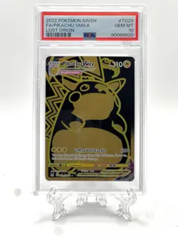 2022 Pokemon SWSH Lost Origin Full Art Pikachu VMAX (Secret) #TG29 PSA 10 - Image 1