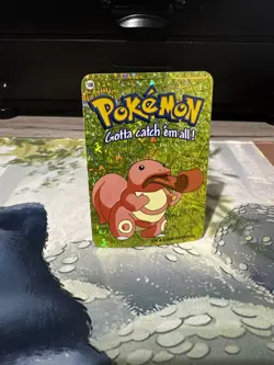 Pokemon Nintendo 2000 Vending Prism Holo Vintage Sticker #108 Lickitung - Image 1