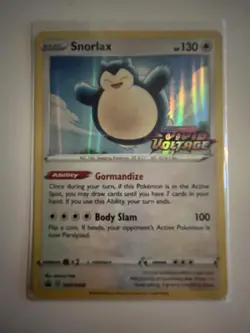 Snorlax SWSH068 Prerelease Promo Holo Near Mint Condition Vivid Voltage Promo - Image 1